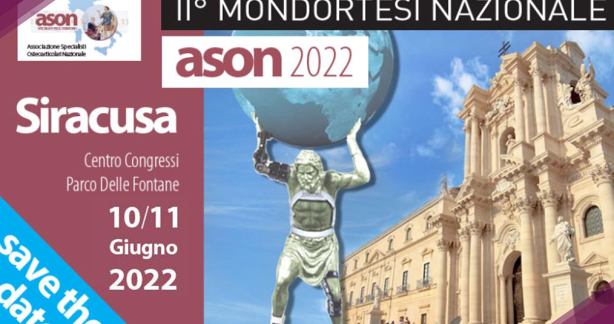 Centro Ortopedico Sant'Andrea - 2° Mondortesi Nazionale ASON 2022 – 10/11 Giugno 2022 – Siracusa